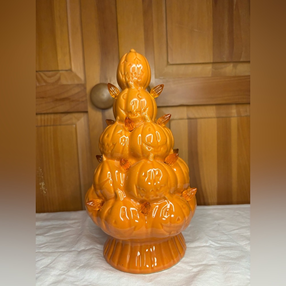 Orange Pumpkin Tree Decor